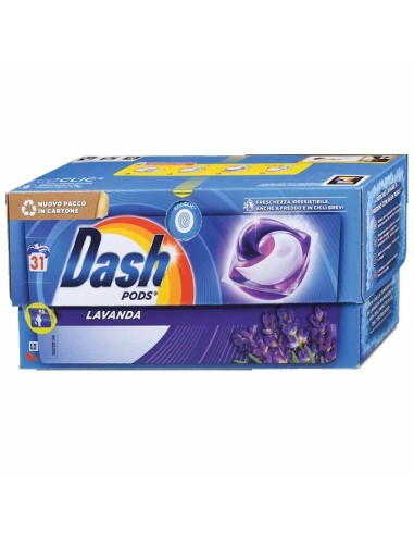 Dash Pods Detersivo Lavatrice Lavanda 31 Pezzi
