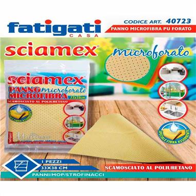 SCIAMEX PANNO PELLE FORATO PROFESSIONALE 33 X 38 CM 