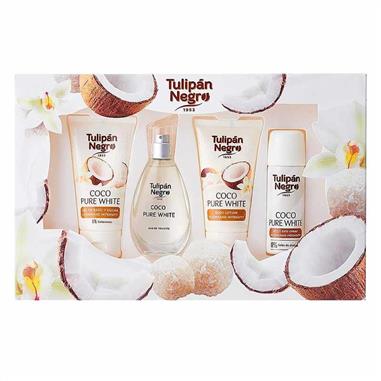 TULIPAN NEGRO CONFEZIONE REGALO COCO PURE WHITE 4 PEZZI