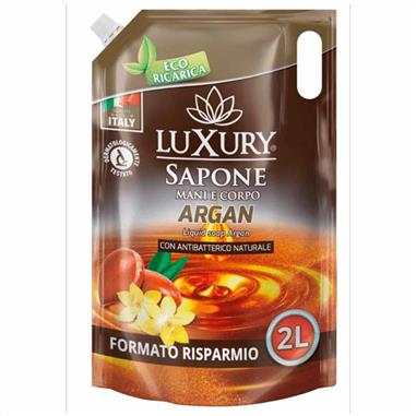 LUXURI SAPONE LIQUIDO IN BUSTA ARGAN ANTIBATTERICO 2 LT