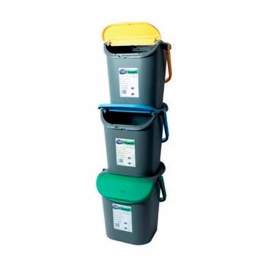 PATTUMIERA 3 PZ TOWER BIN IMPILABILI VERTICALE 30 LT 