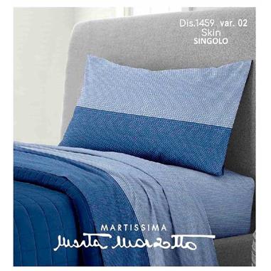 COMPLETO LETTO SINGOLO DISEGNO 1459 SKIN BLU VAR. 09